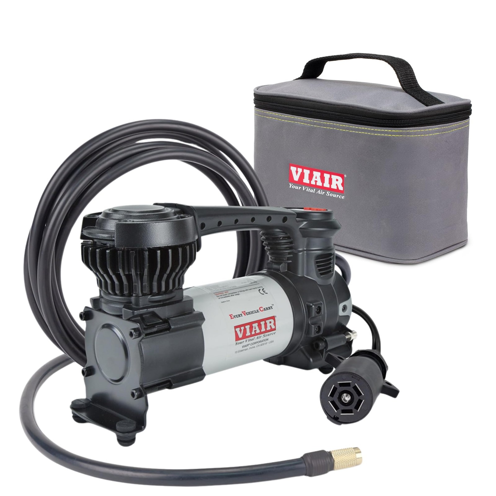 VIAIR Digital EVC88P7 - Portable Air Compressor Tire Inflator Black / Gray