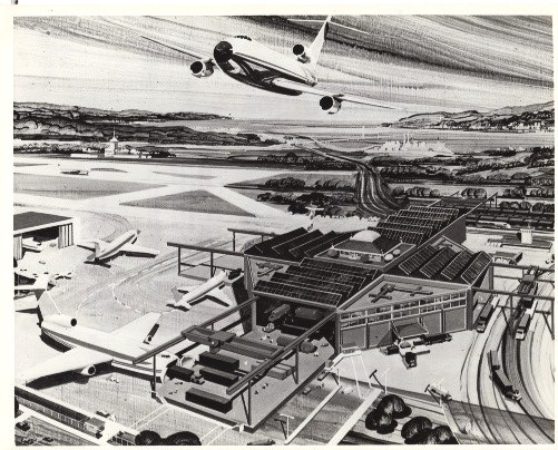 Official NASA Photo Concept art of Integrated Air Cargo System- 8x10 NASA Media