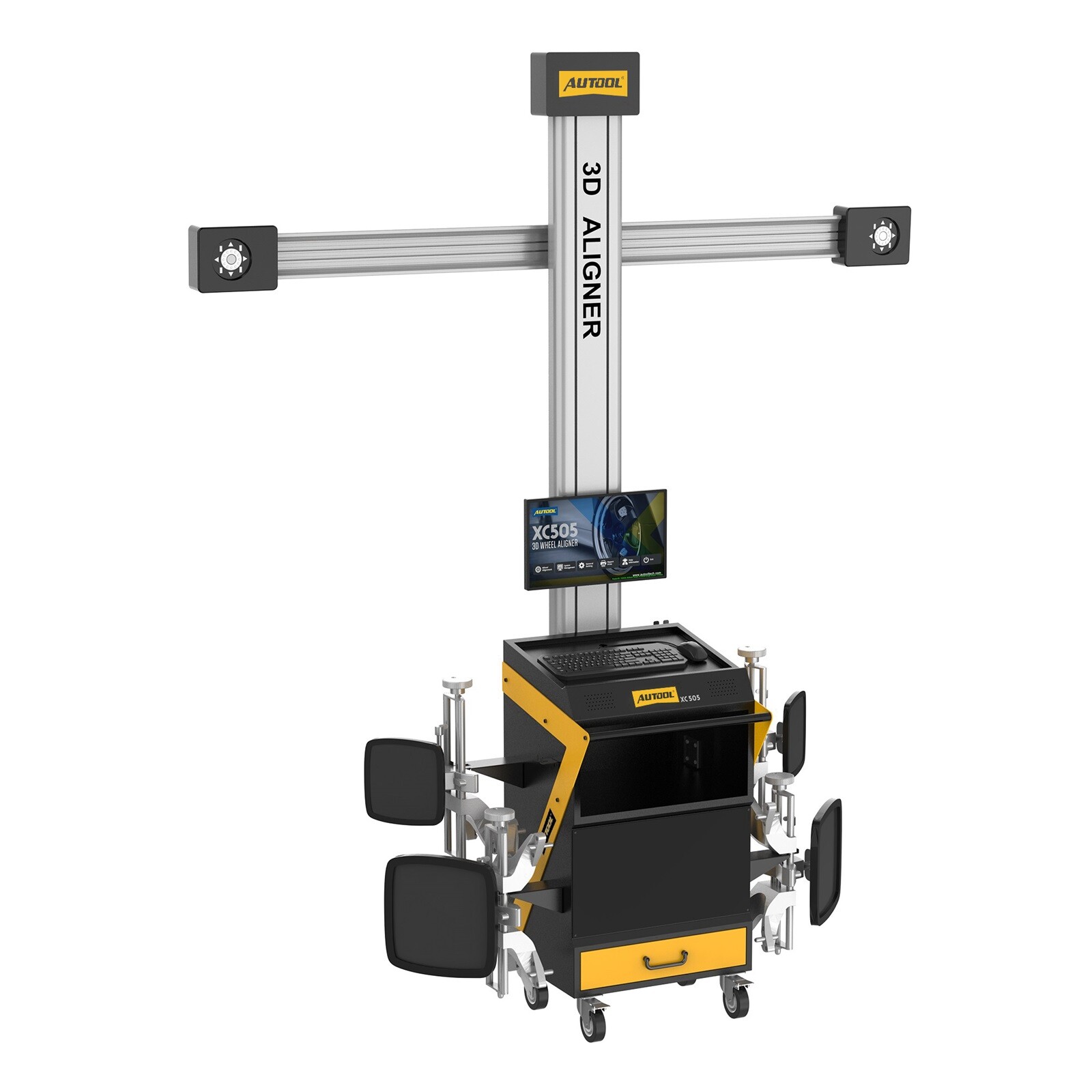 AUTOOL 3D Wheel Alignment Machine Wheel Aligner Aligning System For 4-Post Lifts