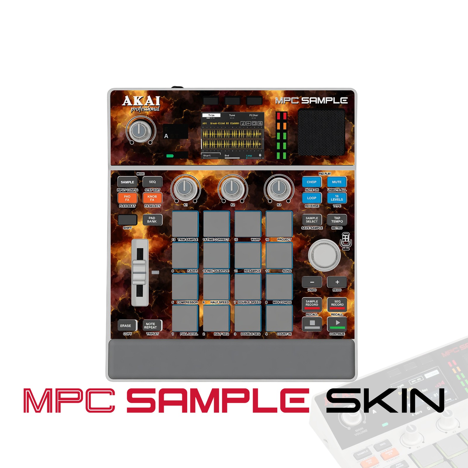 Akai MPC Sample Skin / Firestorm Clouds