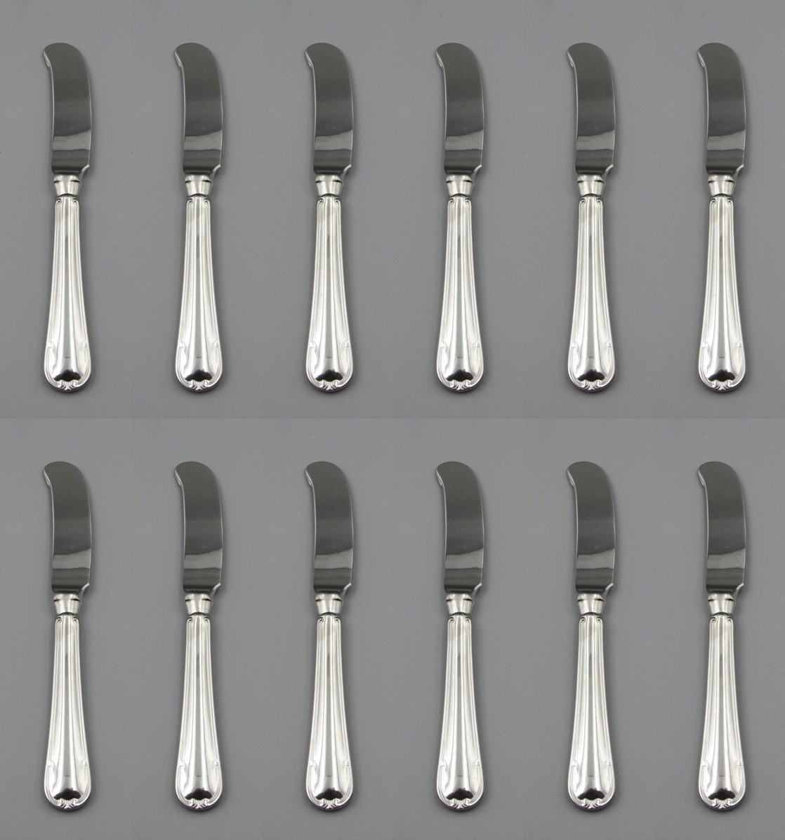 Sant Andrea Stainless DONIZETTI Butter Spreaders - Set of Twelve N/O