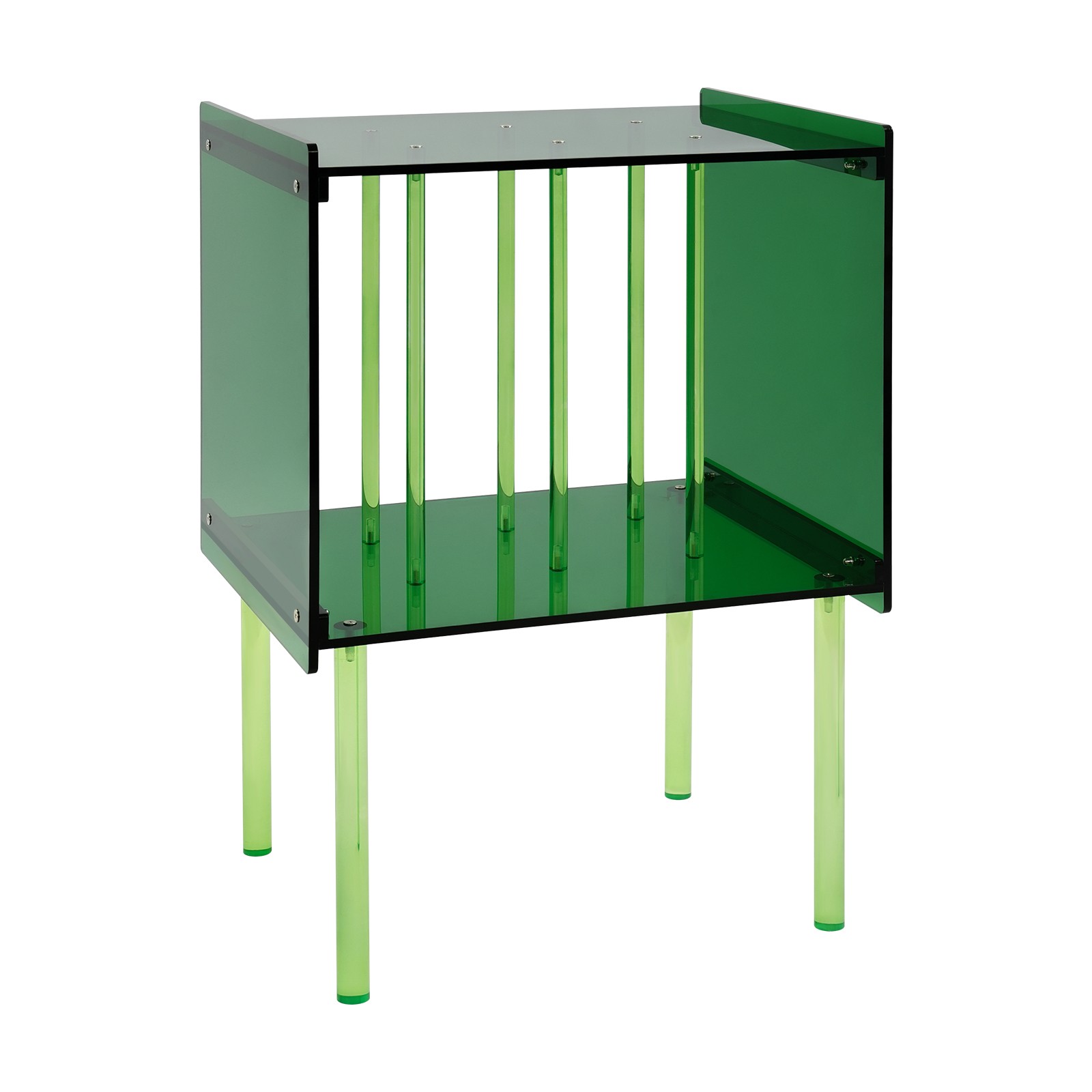 Record Player Stand with Storage Acrylic Side Table Acrylic Record Player Stand