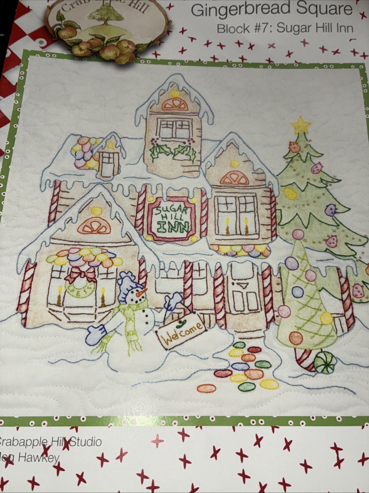 Crabapple Hill Studio GINGERBREAD SQUARE #7:  Sugar Hill Inn  Pre-owned