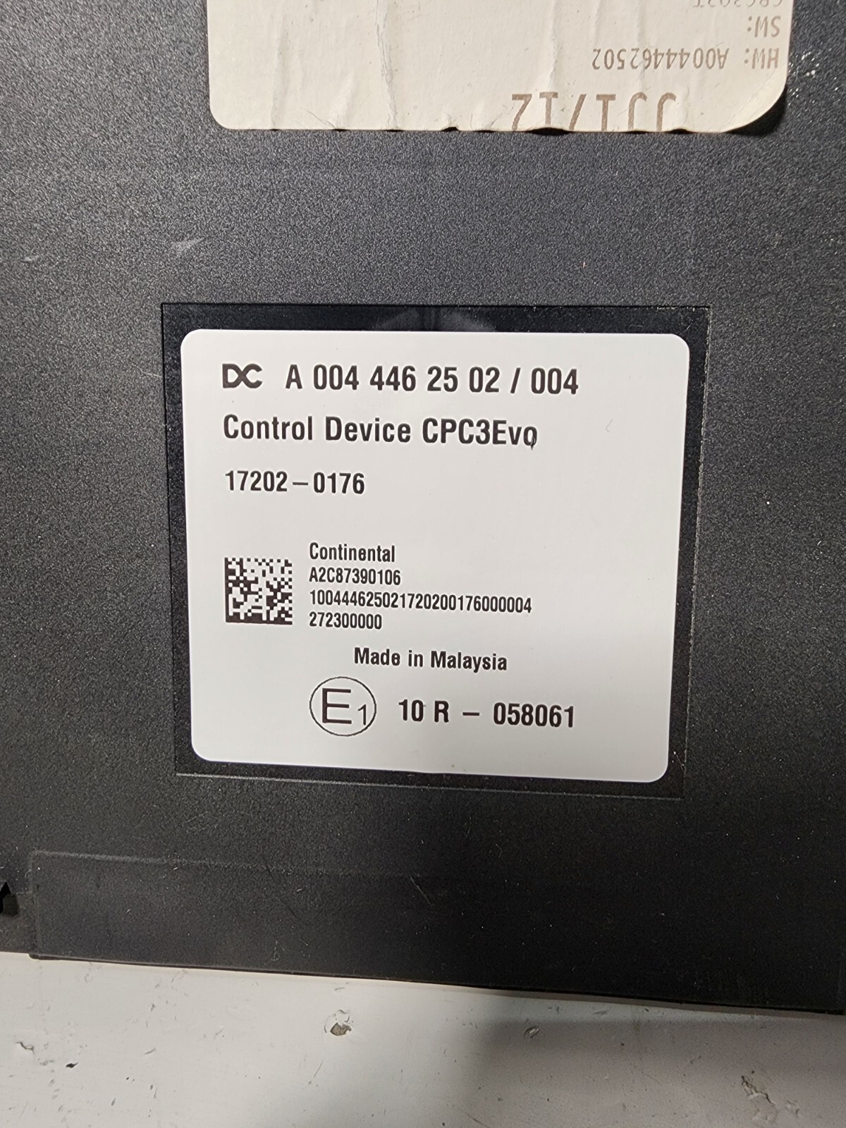 Continental DC Control Device CPC3Evo Module P/N A 004 446 25 02 / 004