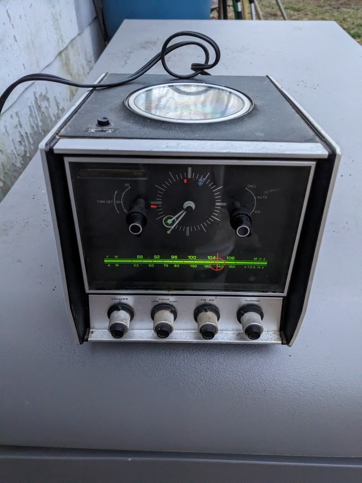 Vintage Mid-century 70s Panasonic RC 6900 Talking Alarm Clock Radio