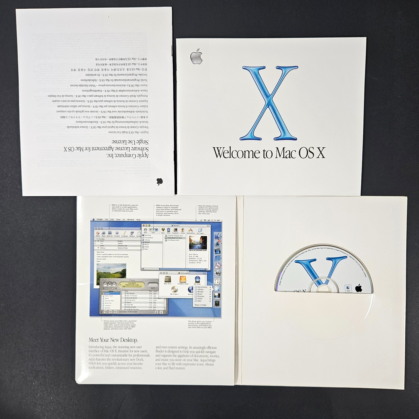 Apple Mac OS X Version 10.1 Upgrade CD with Original Packaging