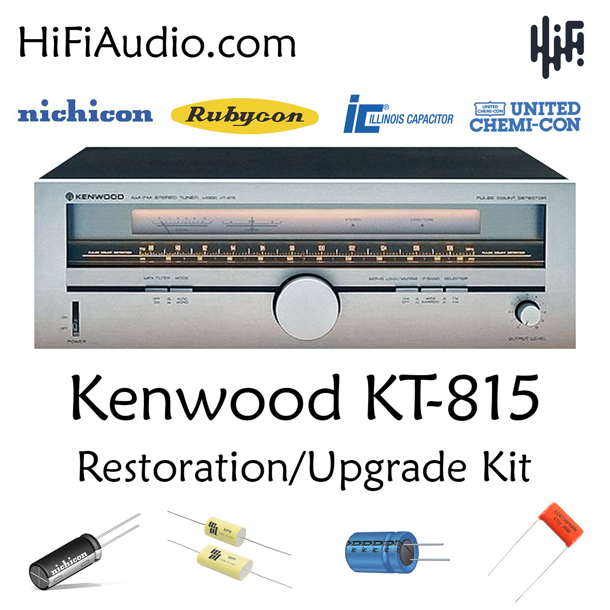 Kenwood KT-815 restoration recap repair service rebuild kit fix capacitor