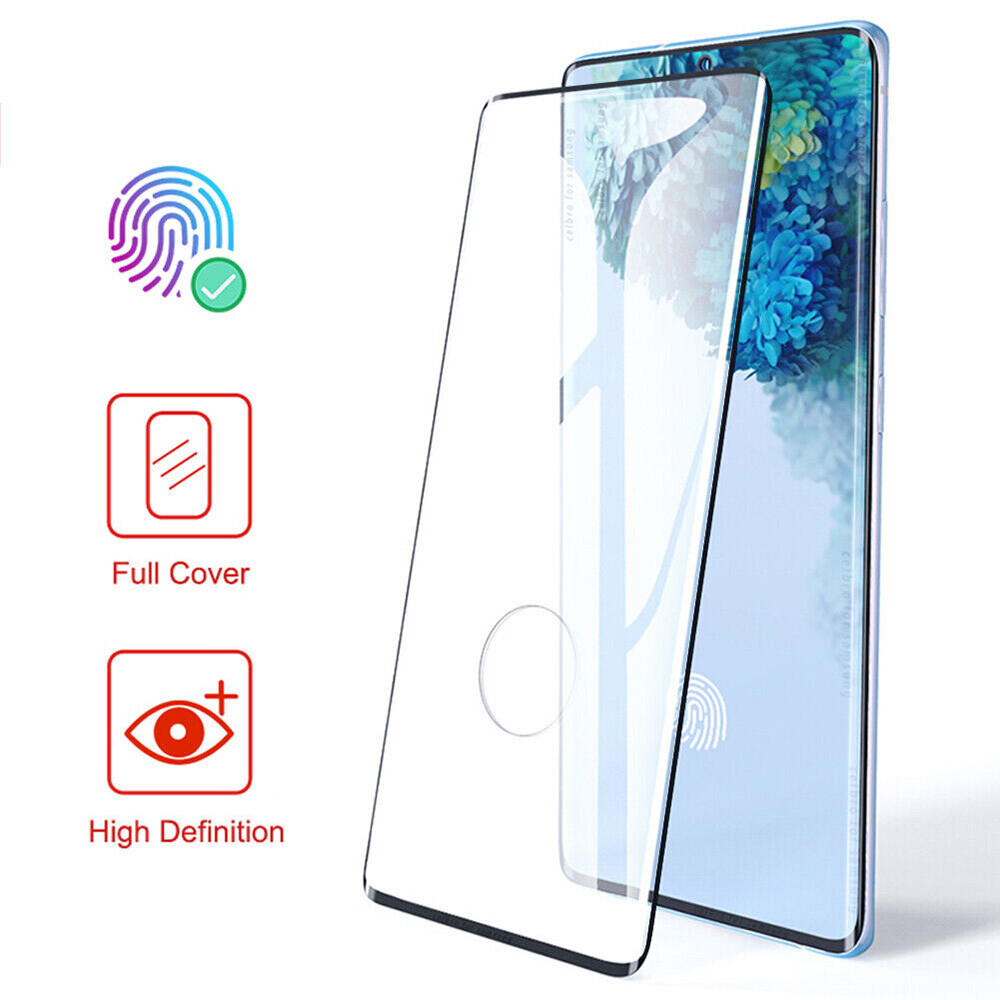 2/4 Pack Full Glue Tempered Glass Screen Protector for Samsung S23 Ultra/S22/S21