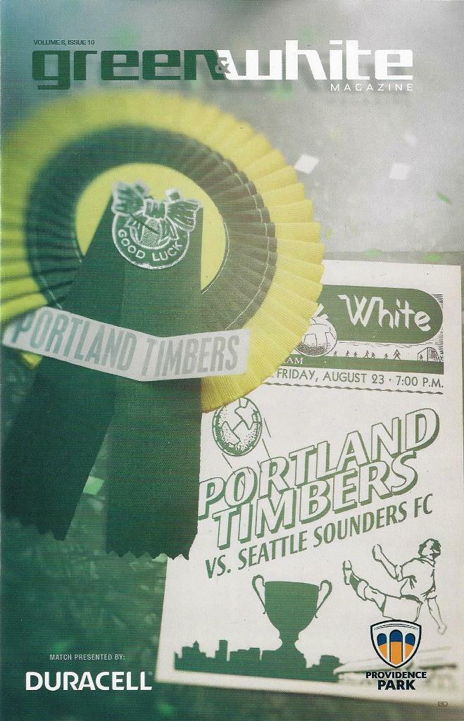 Portland Timbers 'Green & White' MLS Soccer/Football Program Volume 8, Issue 10