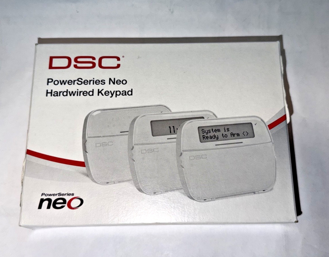 DSC HS2LCDP PRO Full Message LCD Hardwired Keypad with Prox Support USED USA
