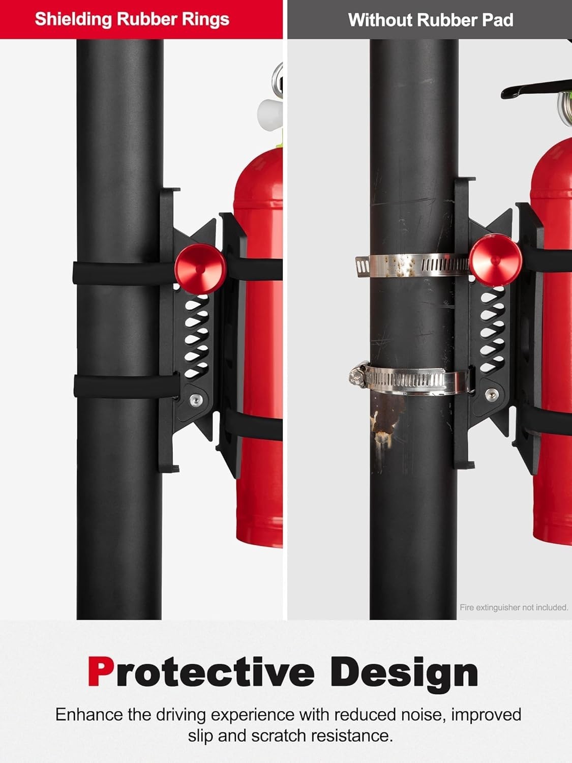 Adjustable Fire Extinguisher Mount, Easy Install on Roll Bar/ Cage Fire Extingui