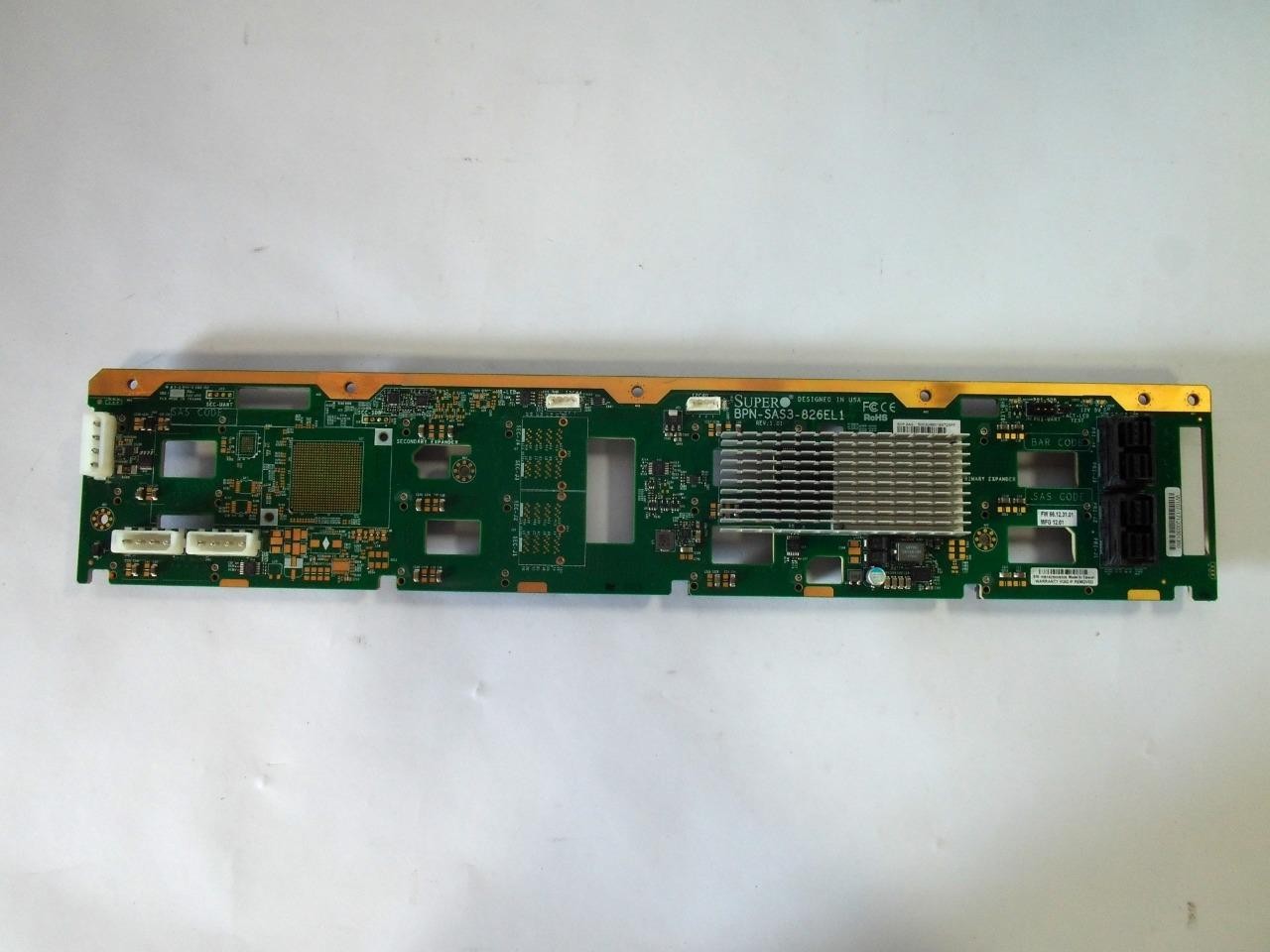 Supermicro 2U 12-Bay 12Gb SAS/SATA Expander Backplane BPN-SAS3-826EL1