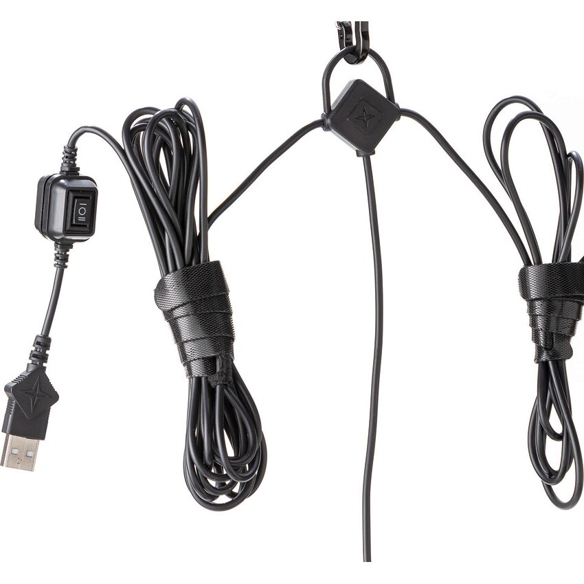 Barebones Living Edison String Lights Bronze Powder-Coated Steel Construction