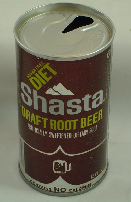 Vintage Shasta Sugar Free Diet Root Beer Can Soda Pop 12oz Hayward, CA