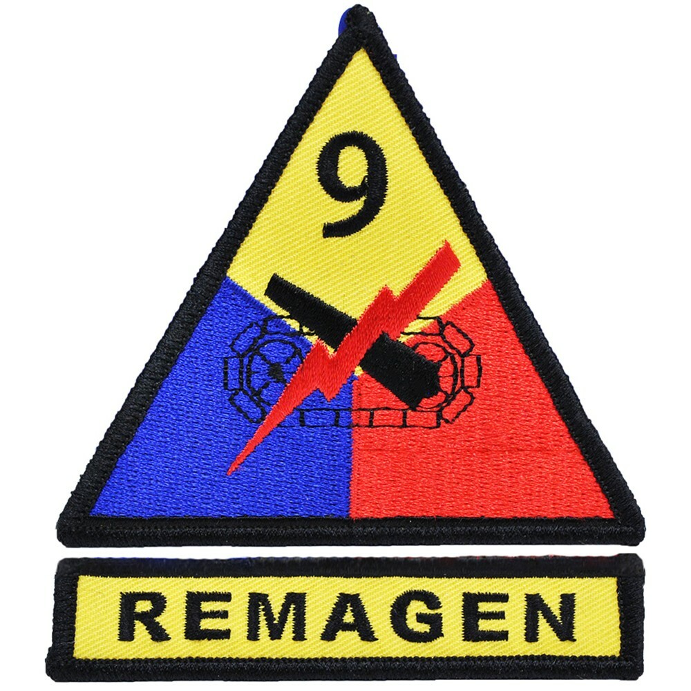 ARMY 9TH ARM.DIV. Embroidered Patch (2pc) (3-5/8" Wide) (0689)