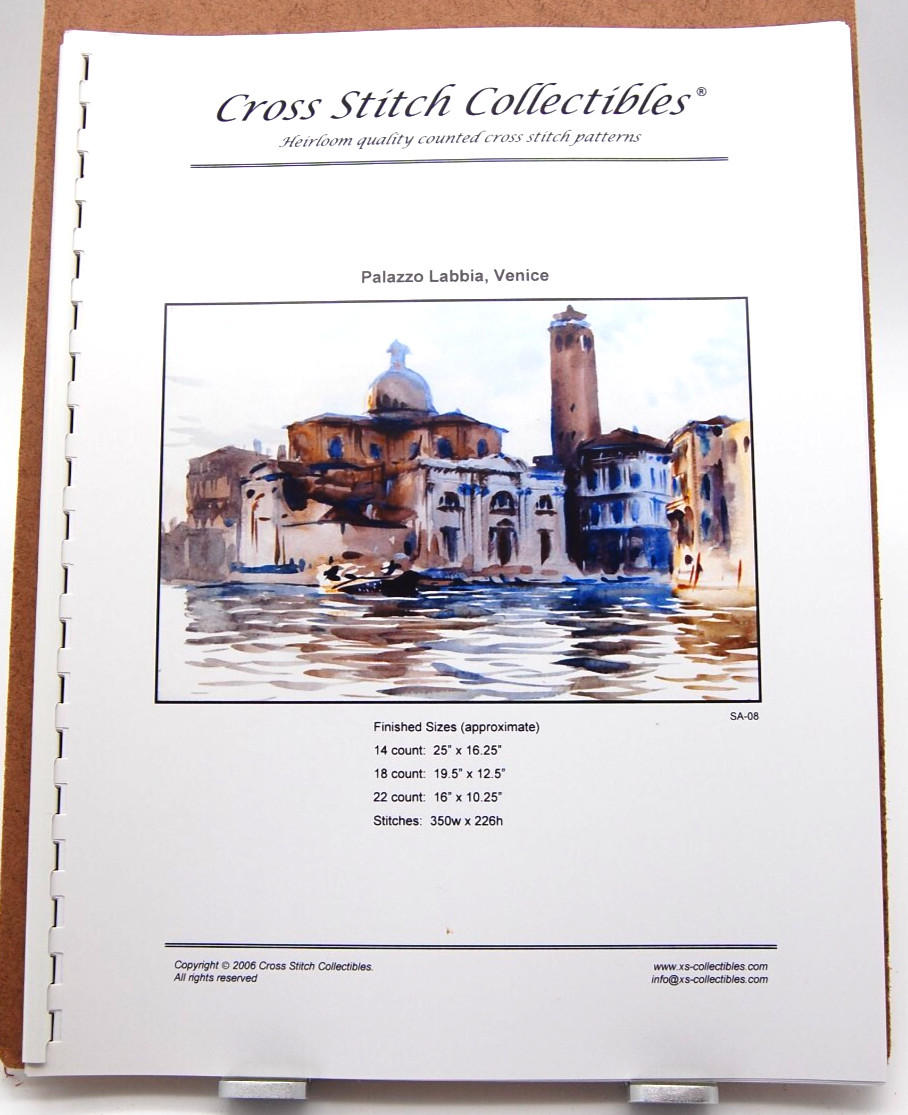 Cross Stitch Collectibles "Palazzo Labbia, Venice" Cross Stitch Pattern 2006