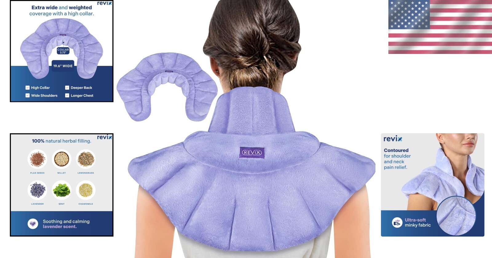 Scented Microwavable Neck and Shoulder Wrap - Herbal Aromatherapy Relief