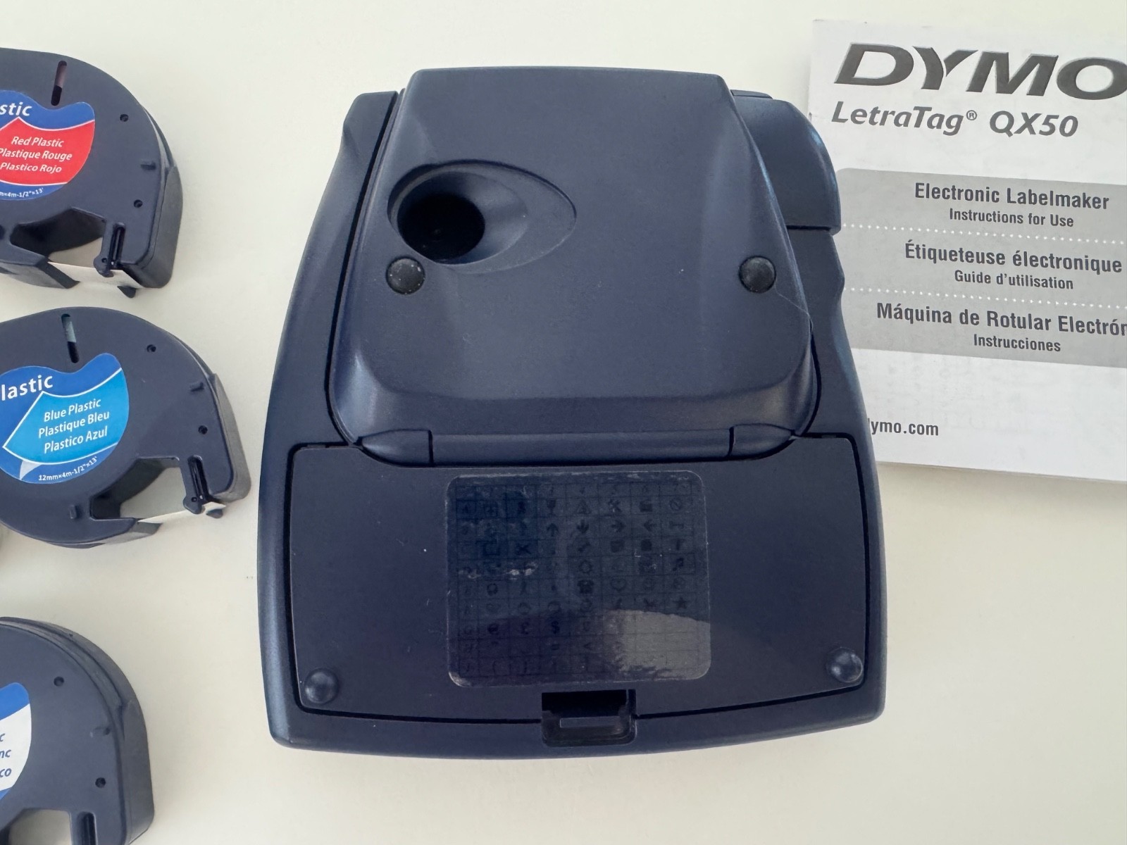 Dymo LetraTag QX50 Label Printer Machine Maker + 5 Tapes