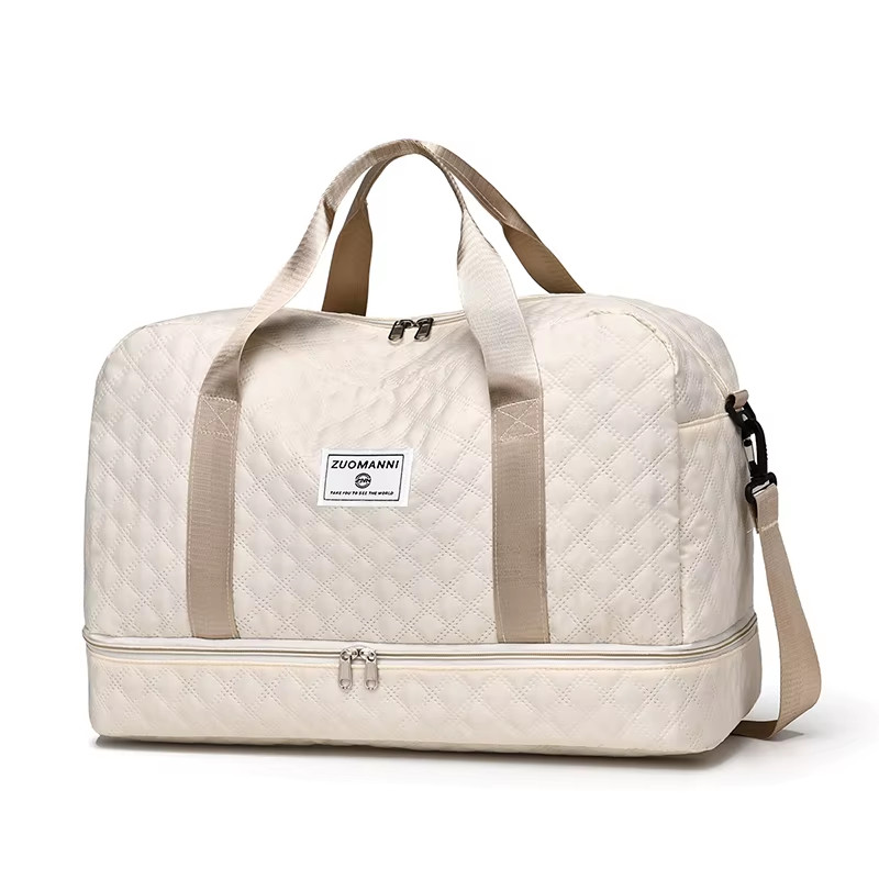 Lightweight Rhombic Lattice Travel Dufile Bag , Large Capacity Sports Fitness St