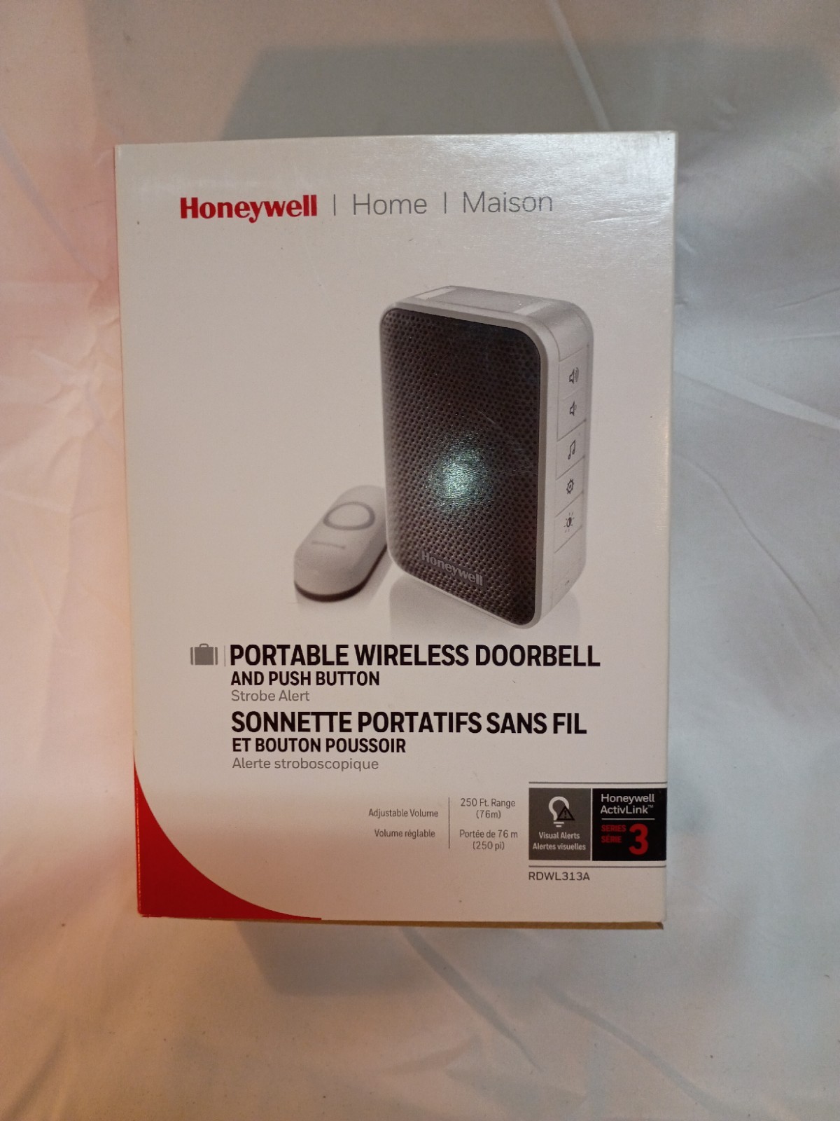 ✅ RDWL313A Honeywell Home 3 Series Portable Wireless Doorbell and Push Button