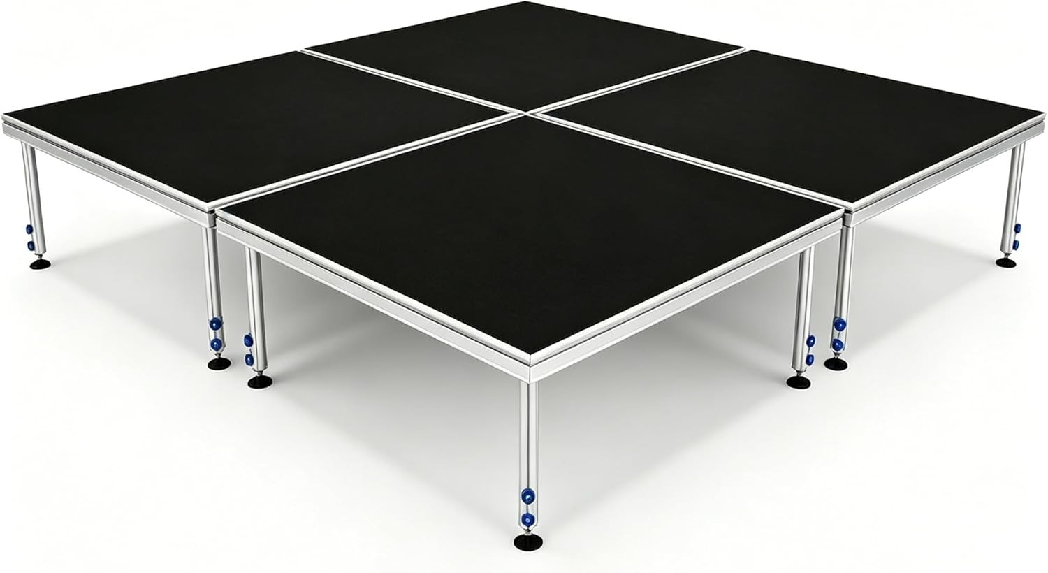 4FTX4FT Portable Folding Mini Stage Riser System w/ 24"-40" Adjustable Height