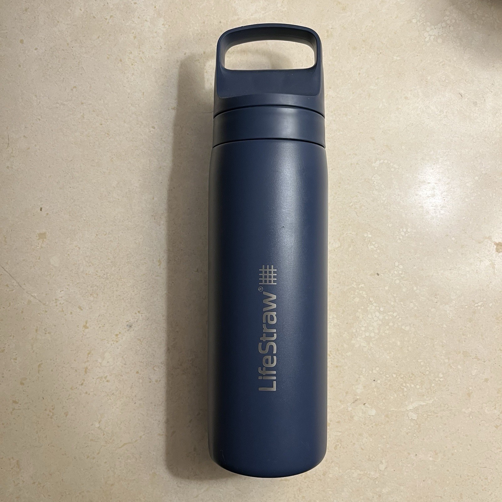 18 oz LifeStraw - Go Series Stainless Steel Water Filter Bottle - Blue