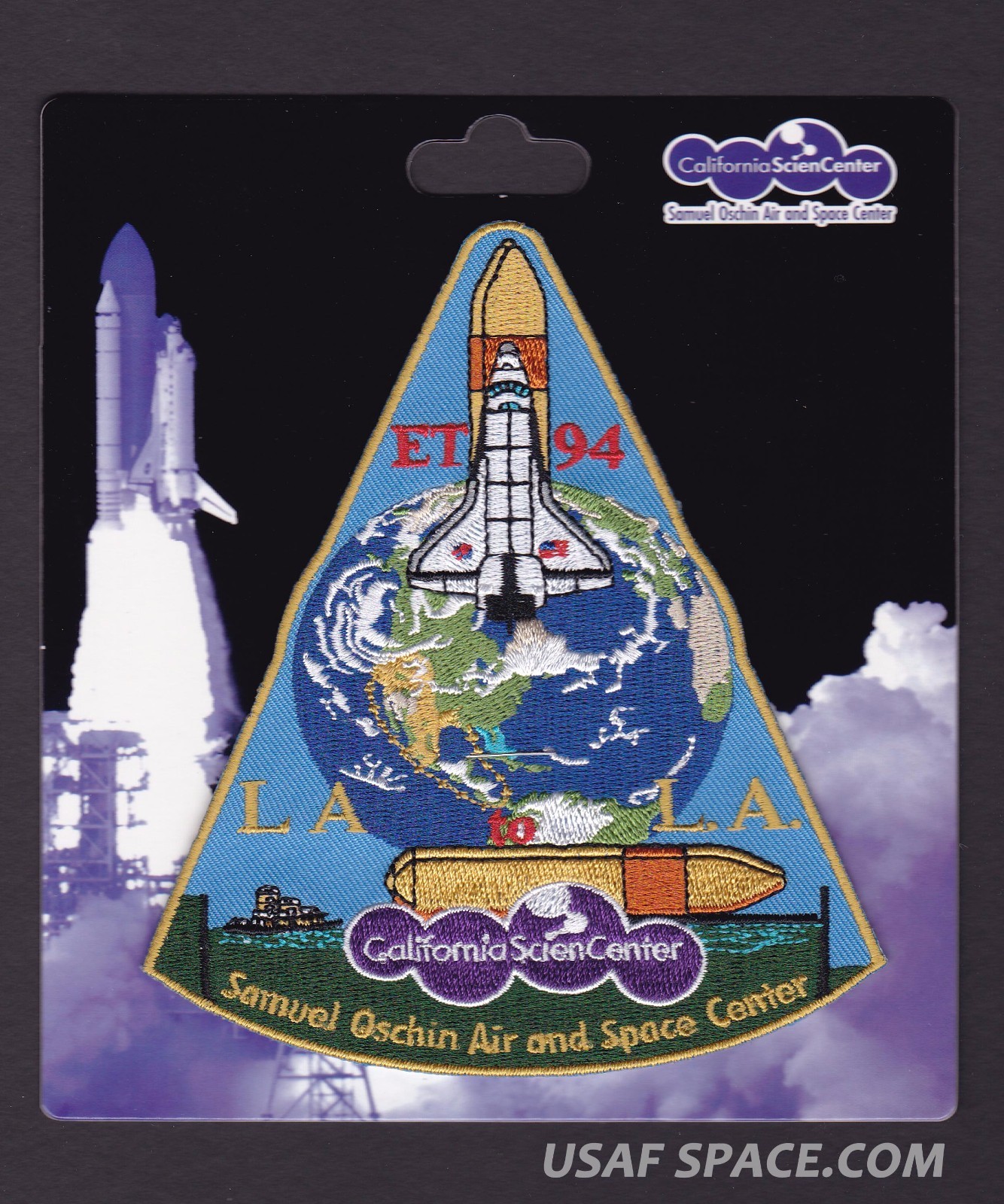 ET-94 California Science Center LA to LA Tank MOVE Tim Gagnon SPACE PATCH