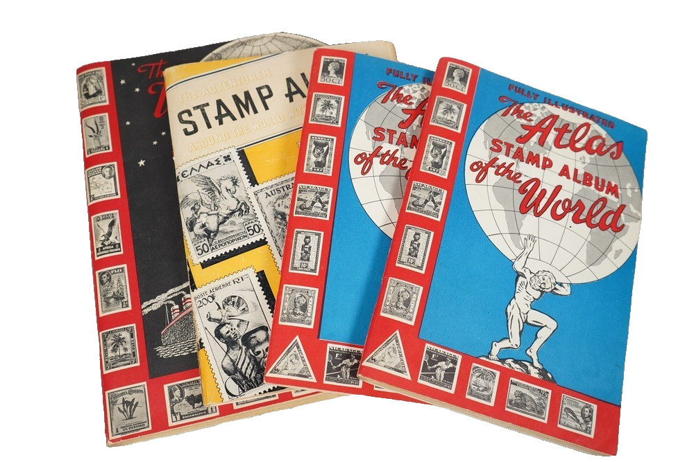 WORLDWIDE COLLECTION OF 5,000+ STAMPS MINT & USED STORED IN 4 UNIVERSAL ALBUMS