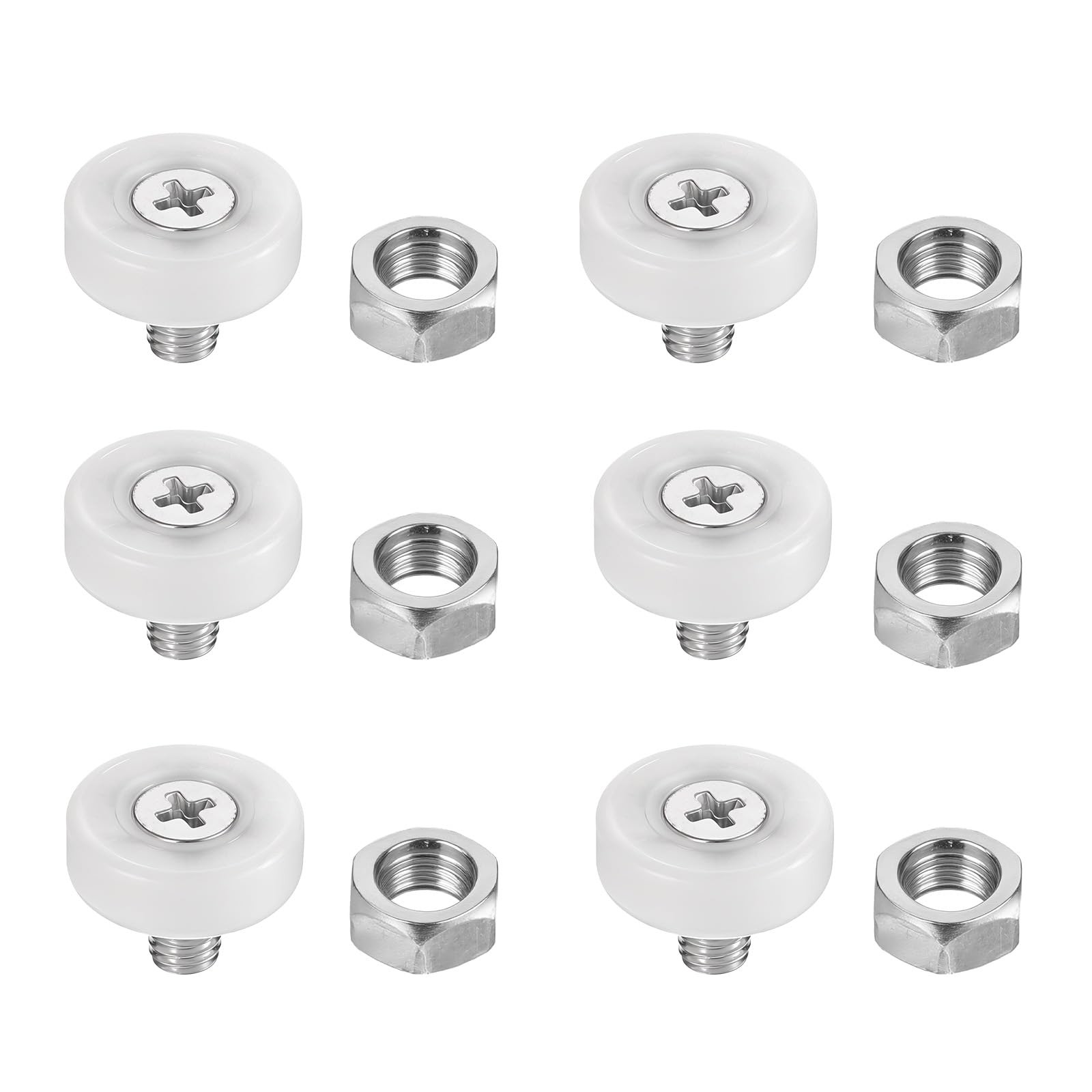 6 Pcs 19mm Drawer Rollers Drawer Replacement Wheels Drawer Pulley Replacement...