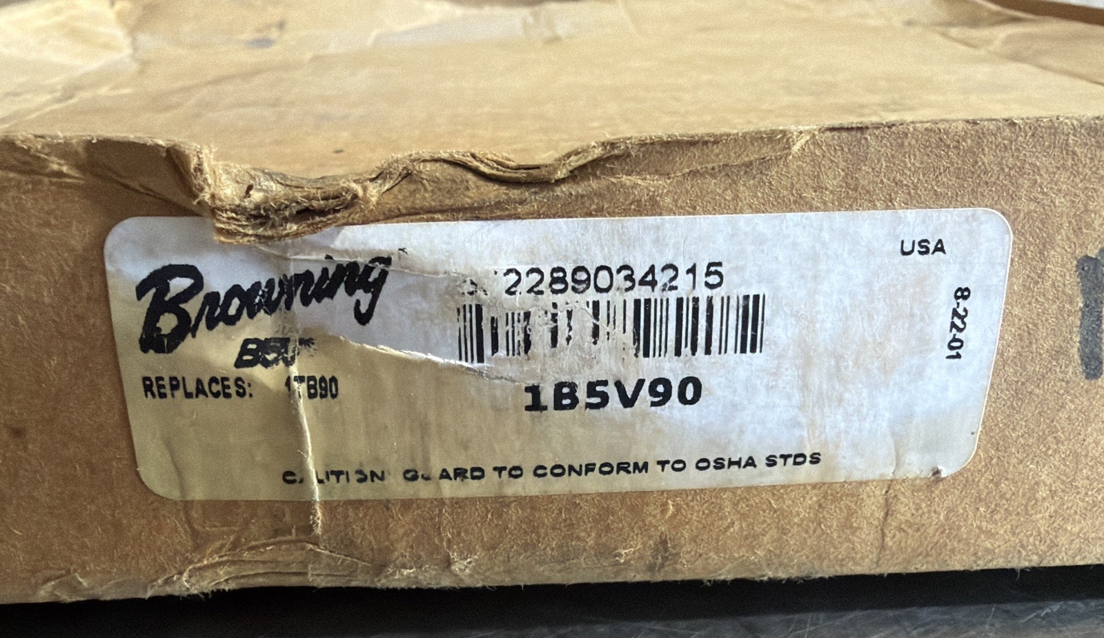 Browning 1B5V90 Fixed Pitch 1 Groove V-belt Sheave