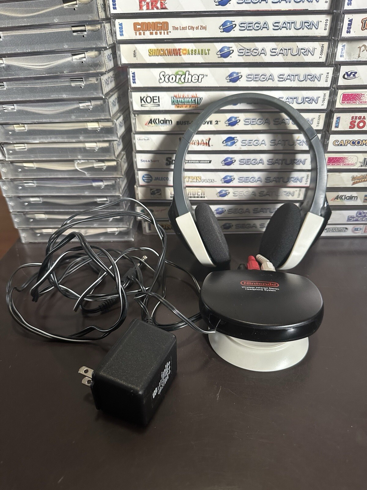 Rare Nintendo 64 Multimedia Wireless Headphone System Complete *BLOWN HEADPHONE*