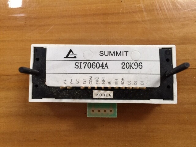 Summit Group Digital Panel Meter SI70604A 20K96 0-200 MVDC LCD 3.5