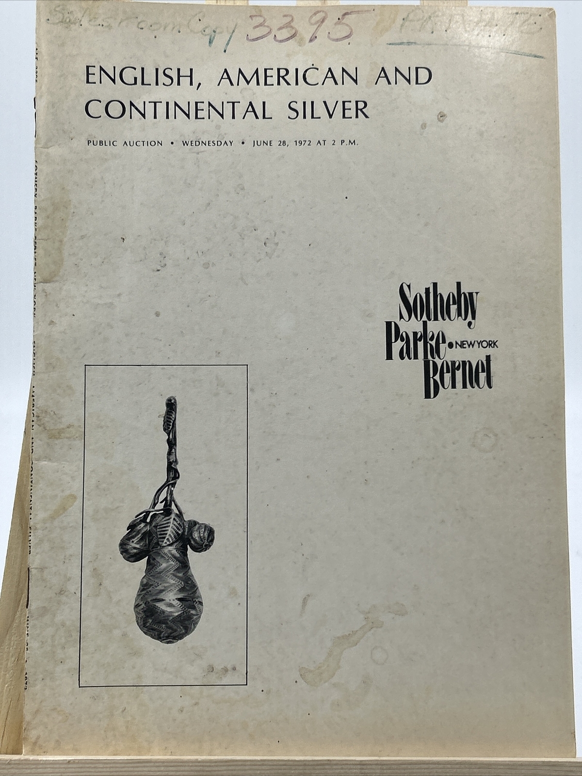 Sotheby Catalog: English, American & Continental Silver - June 1972- Priced