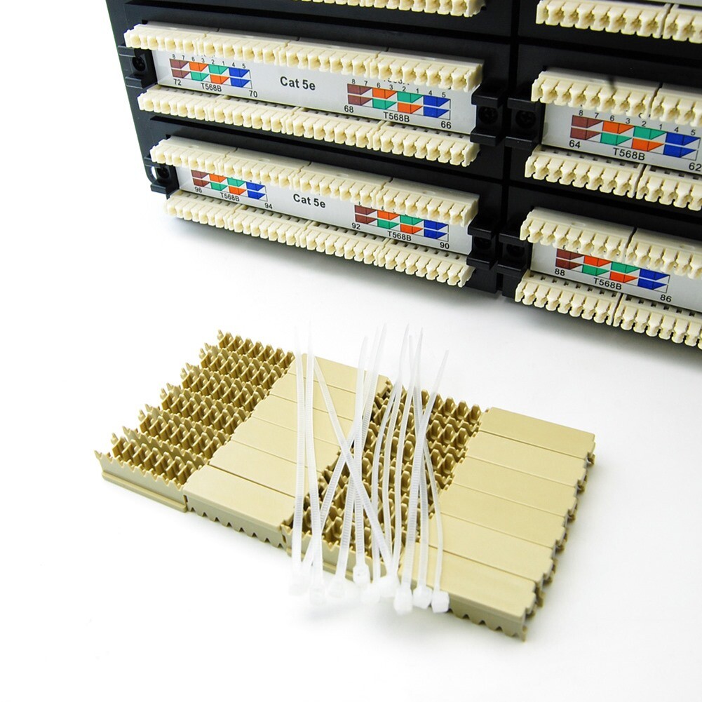 96 Port Cat5E RJ45 110 Patch Panel 4U 19" Rack Mount Network LAN Server Cabinet