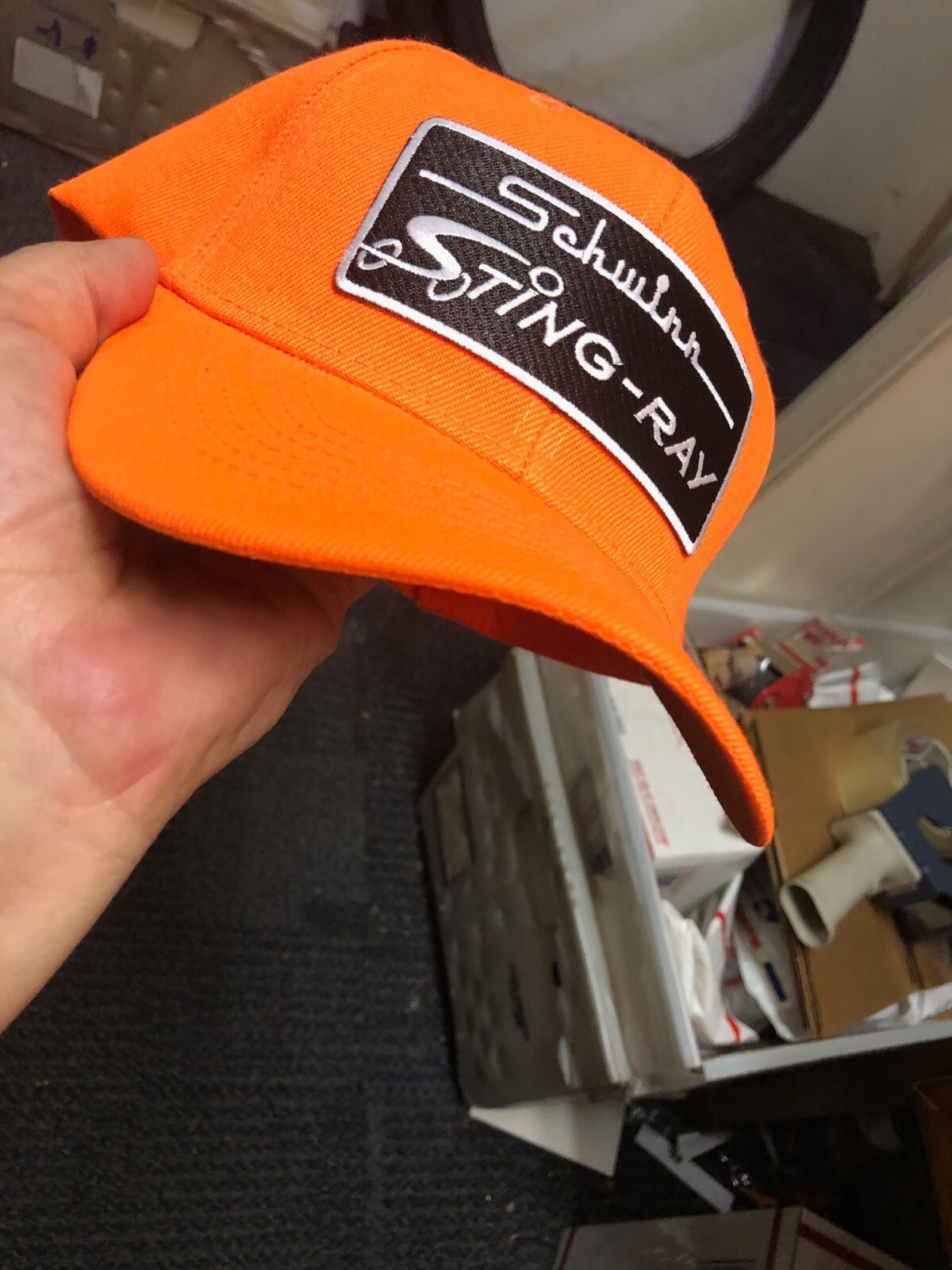 SCHWINN ORANGE KRATE STINGRAY Bicycle Baseball Cap Stingray   HAT  HAS METAL TAG