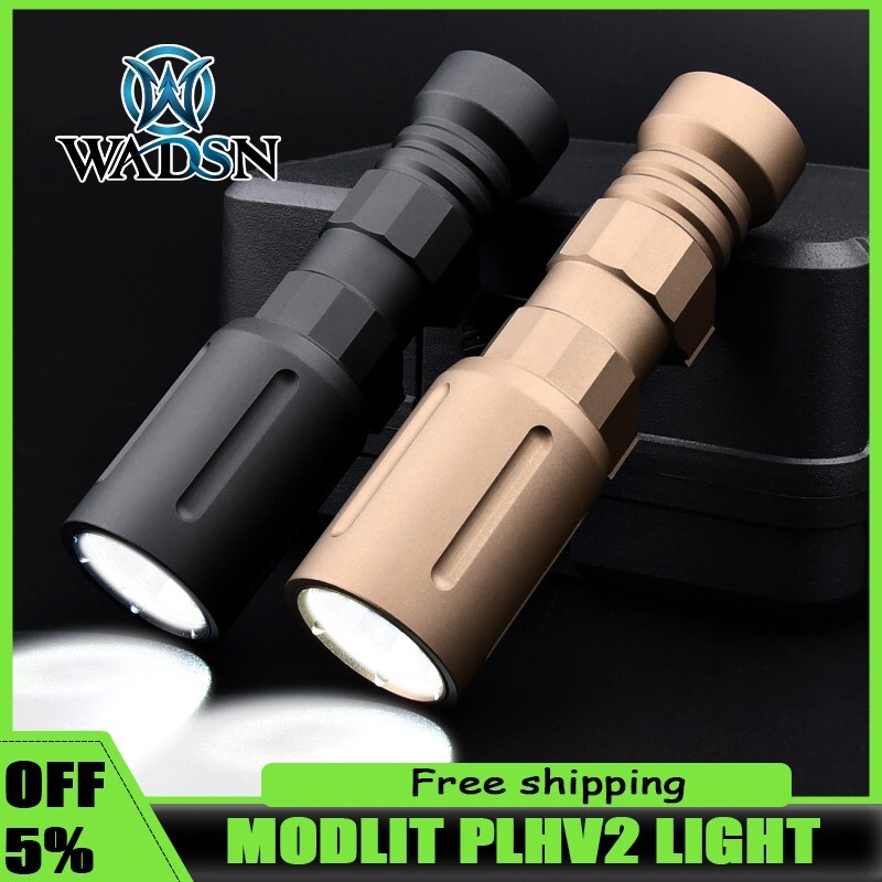 WADSN Tactical  Plhv2 1000LM White LED High Power Weapon Hunting Flashlight