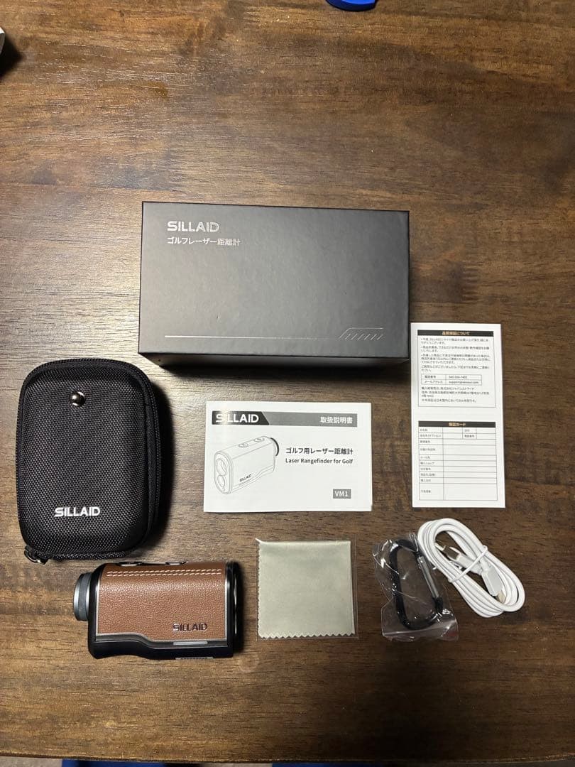SILLAID VM1 Golf Laser Distance Meter Brown Unused with Case & Accessories