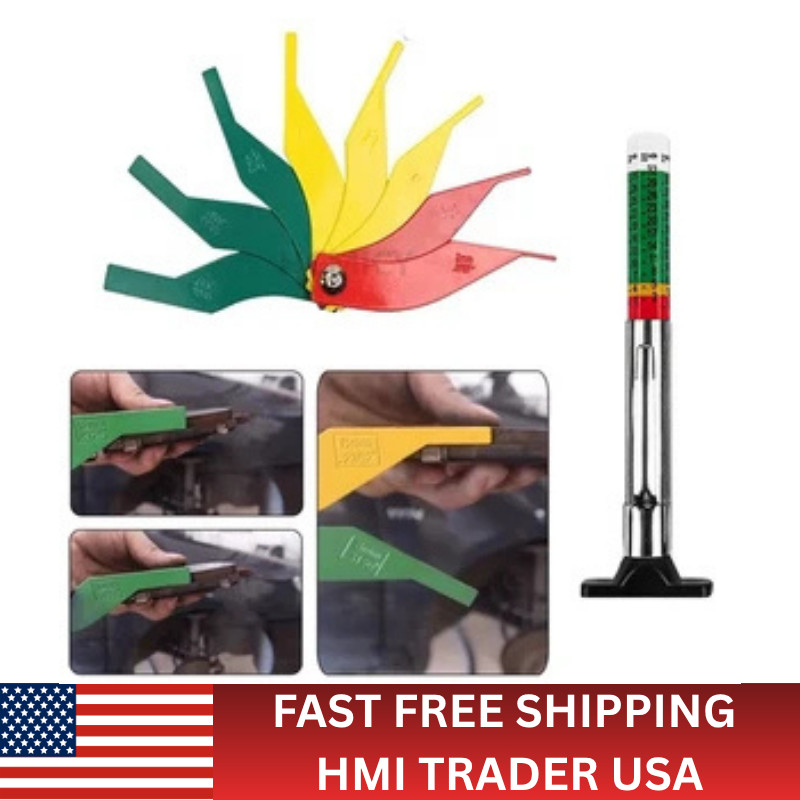 2pcs Brake Pad Thickness Gauge Automotive Brake Measuring Tool Car Accessories