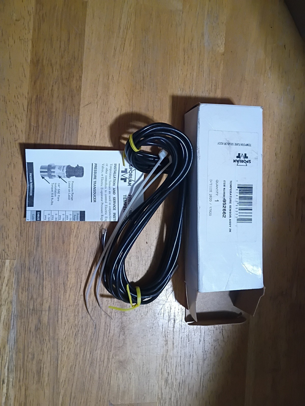 Sporlan Temperature Sensor Assy 2K Item# 952662