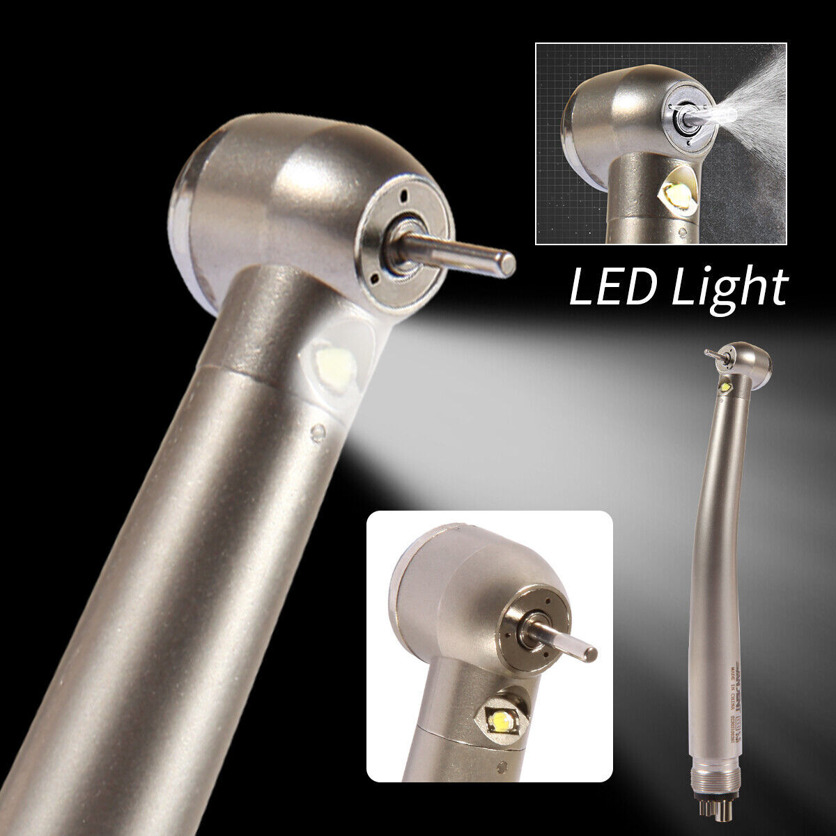 KAVO Style Dental LED Fiber Optic High Speed Handpiece 3 Spray 4 hole