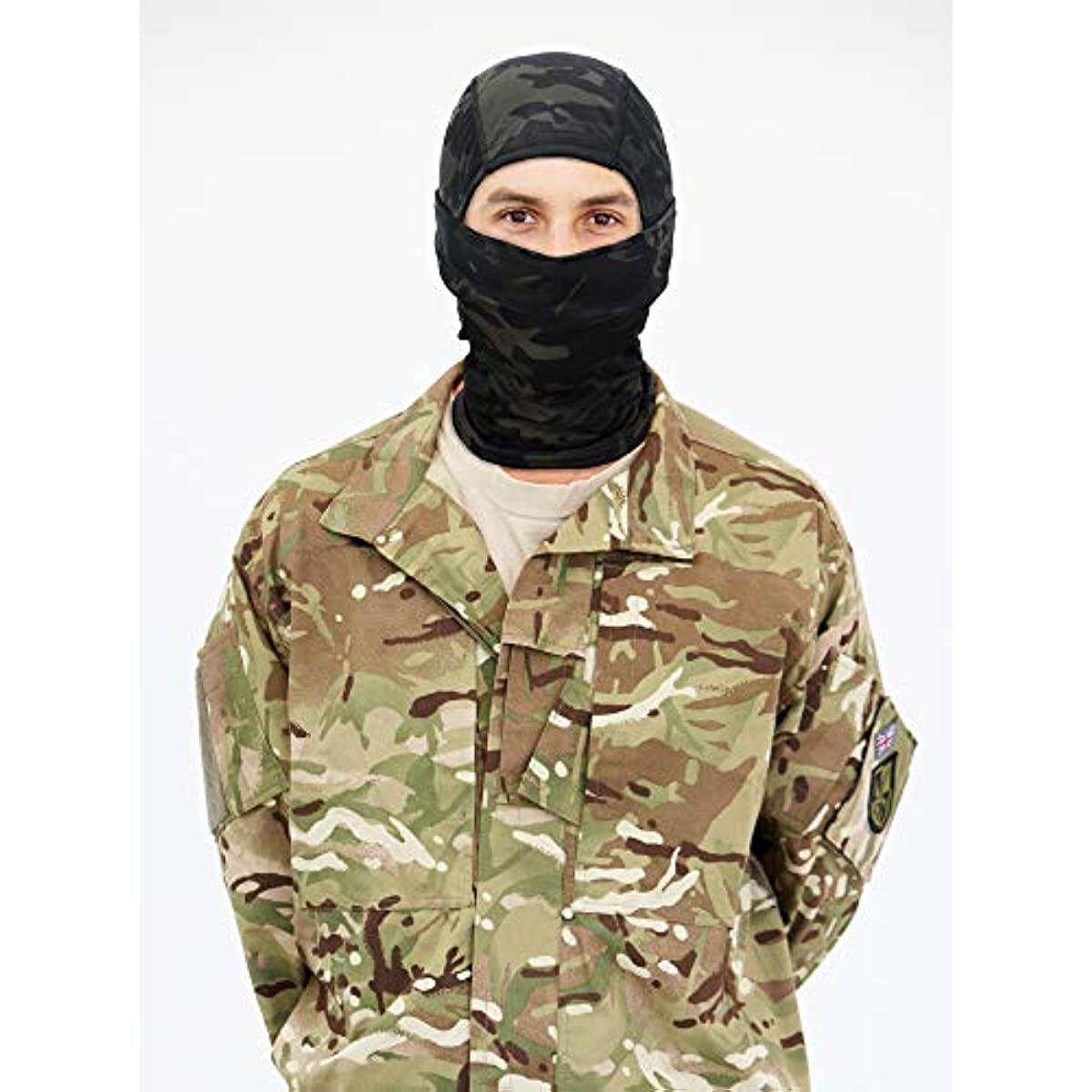 Camo Balaclava Face Mask UV Protection Ski Sun Hood Tactical Cover for Men Women