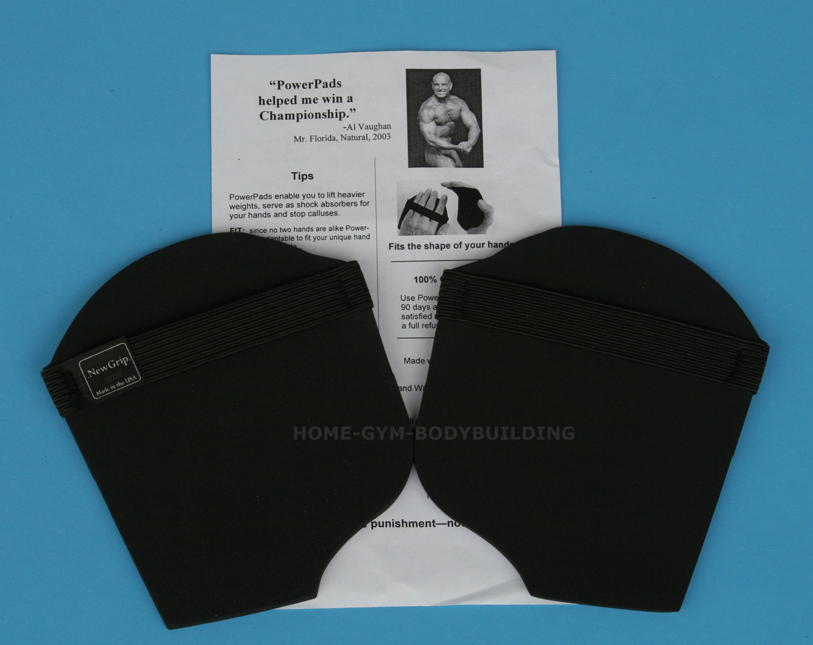 Newgrips PowerPads Weight Lifting Gloves ALL SIZES Unisex Neoprene Workout Glove