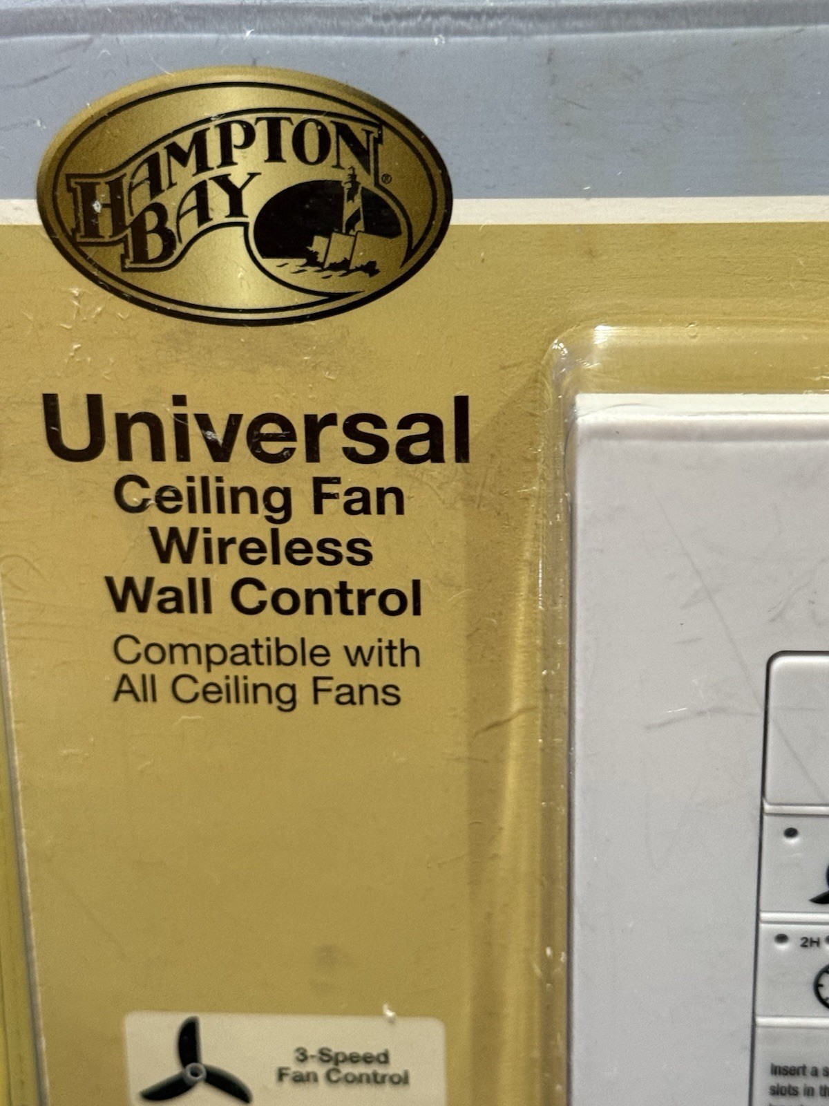 Hampton Bay 3-Speed Universal Ceiling Fan Wireless Wall Control 1001 309 491