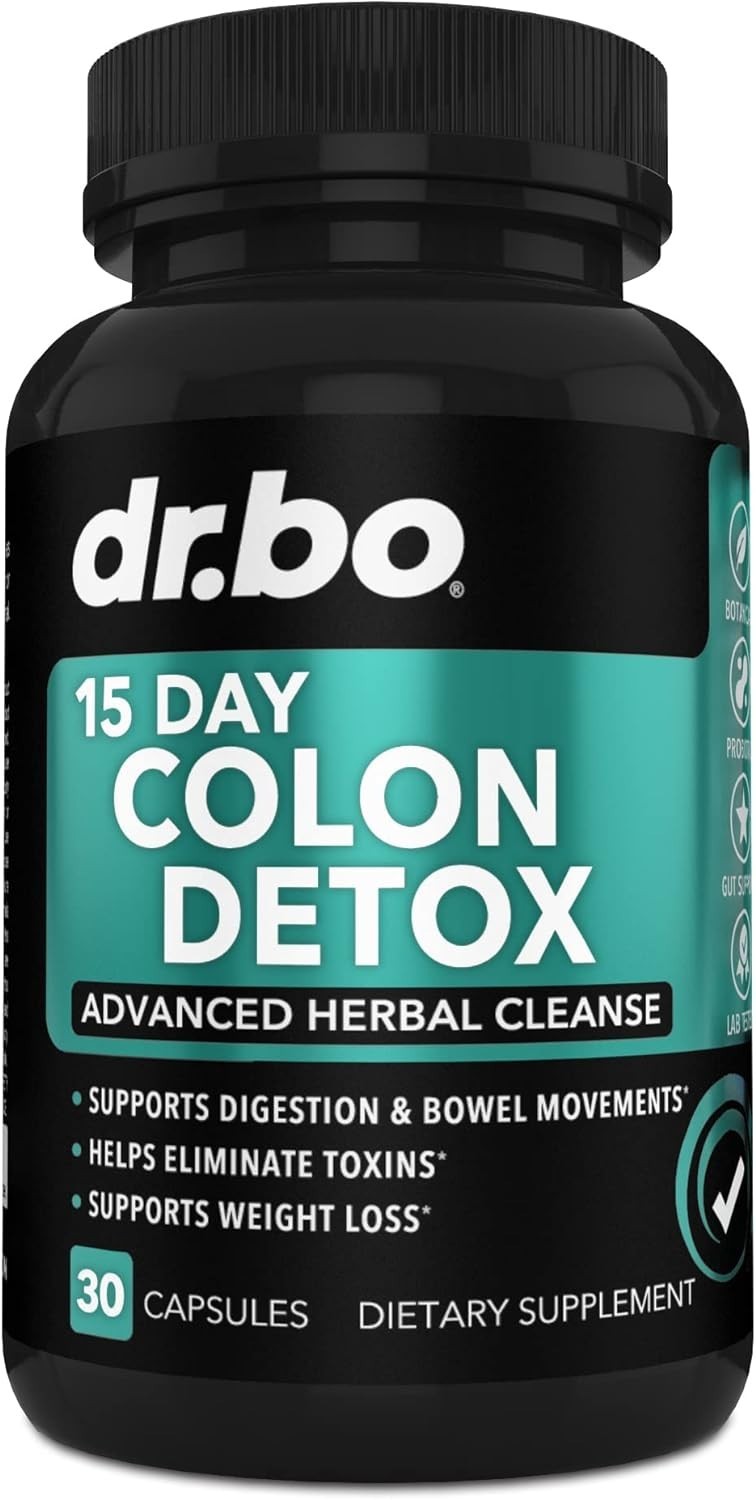 Colon Cleanser Detox for Weight Flush - 15 Day Intestinal Cleanse Pills & Pro...