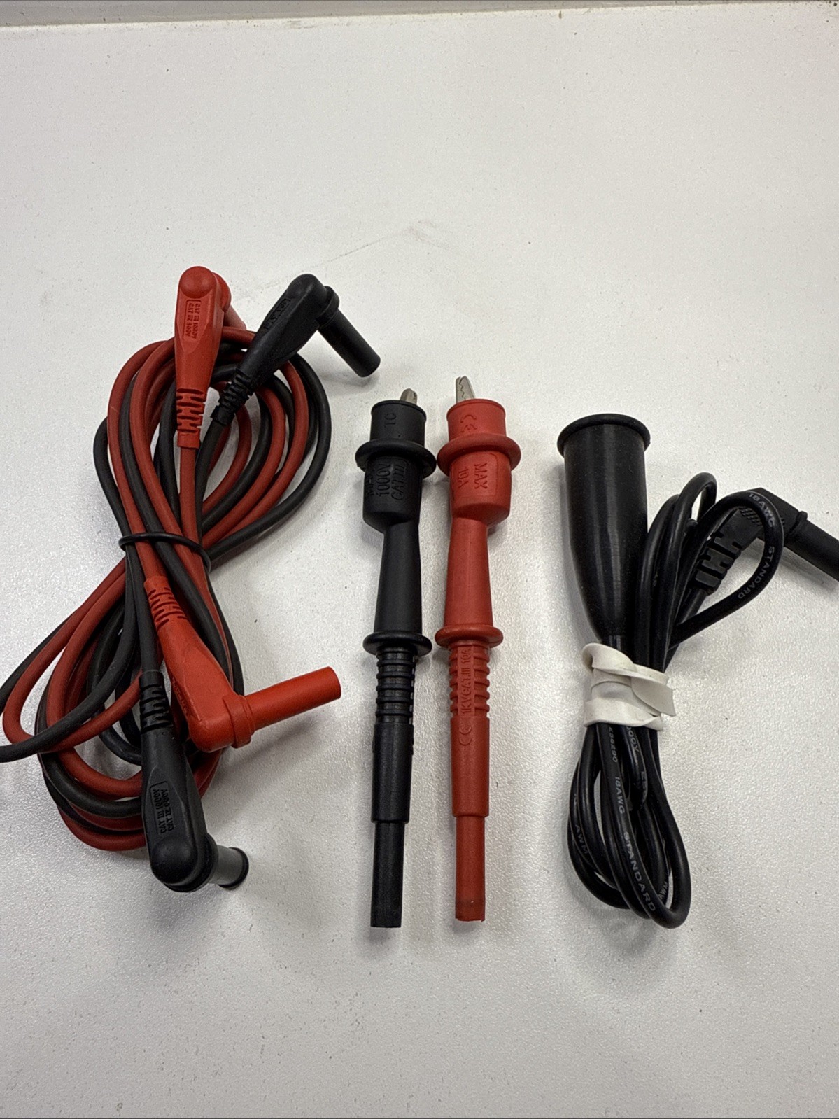 Fluke CAT III Electrical Multimeter Leads 1000V (((CABLES ONLY)))