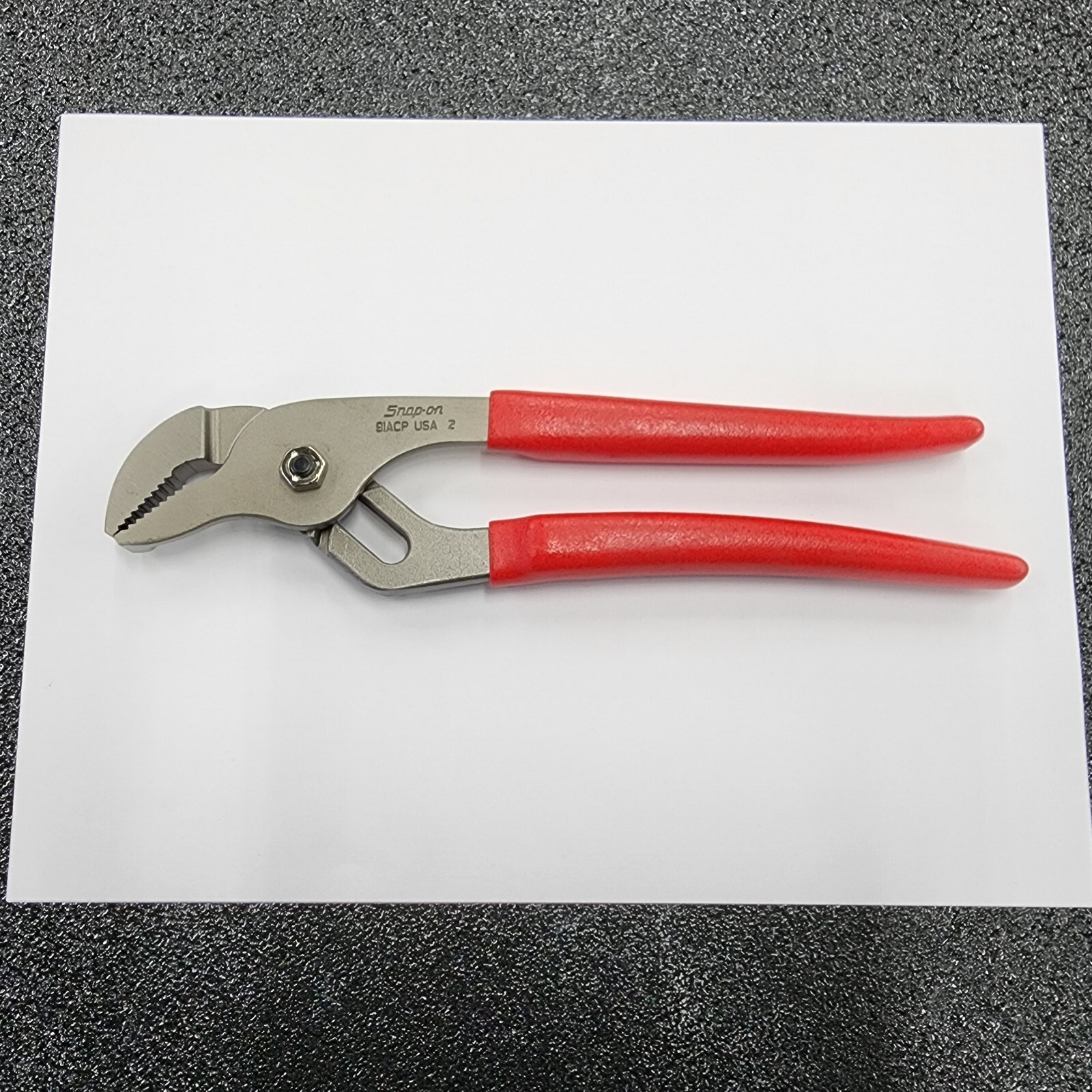 Snap-on Tools USA NEW RED 9" Adjustable Joint Interlocking Channel Pliers 91ACP