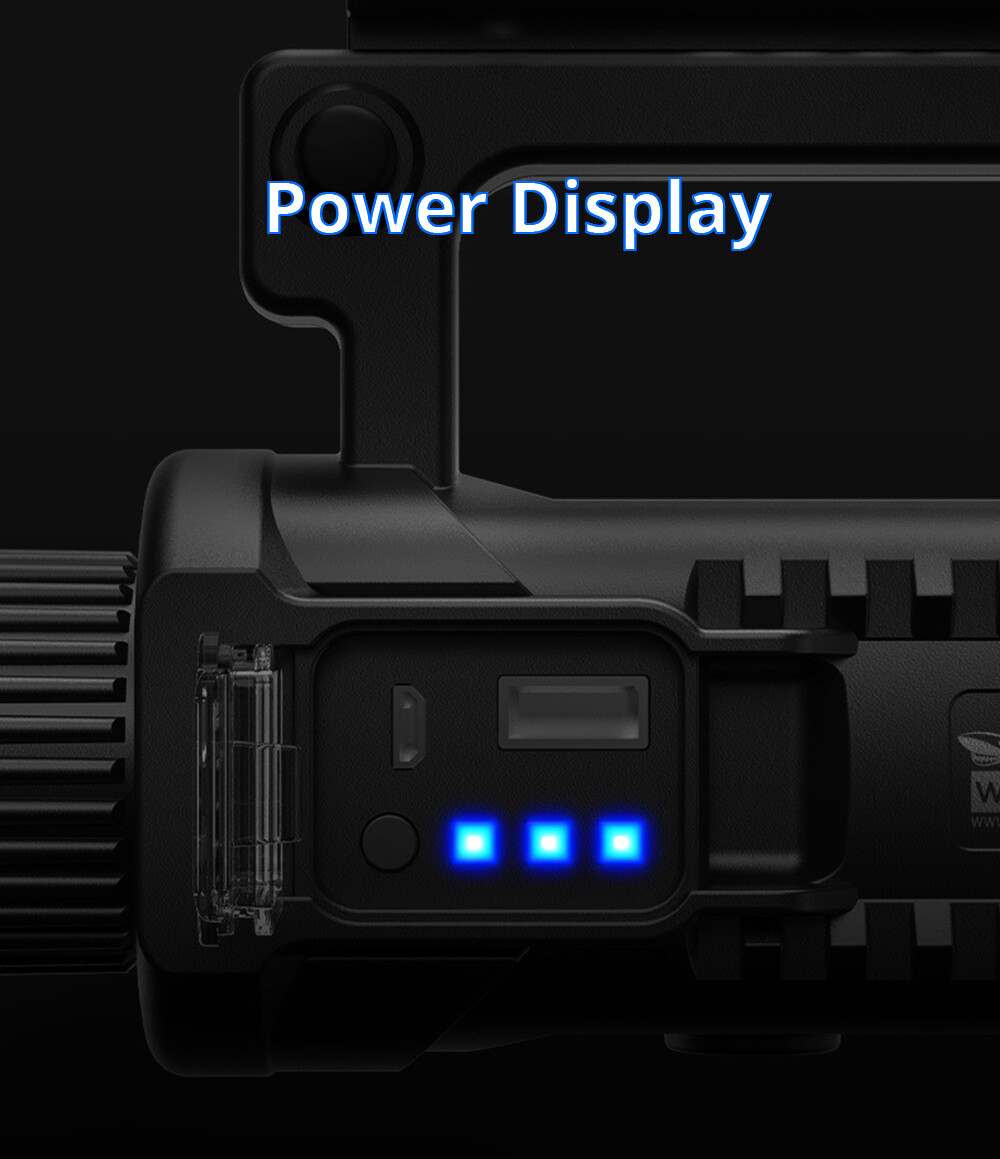 Powerful 200000LM P70 LED Searchlight Work Light Portable Flashlight Spotlight