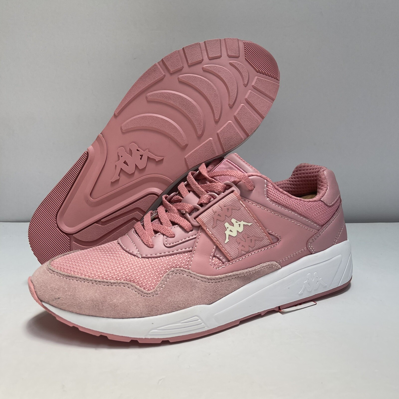 Kappa 222 Banda Barsel 1 Sneakers Pink Dusty White Men’s Sz 10 Rare Collectors