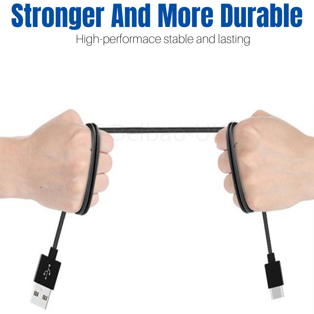 For Samsung Android Fast Wall Charge Power Adapter Type USB-C Charger Cable 4ft