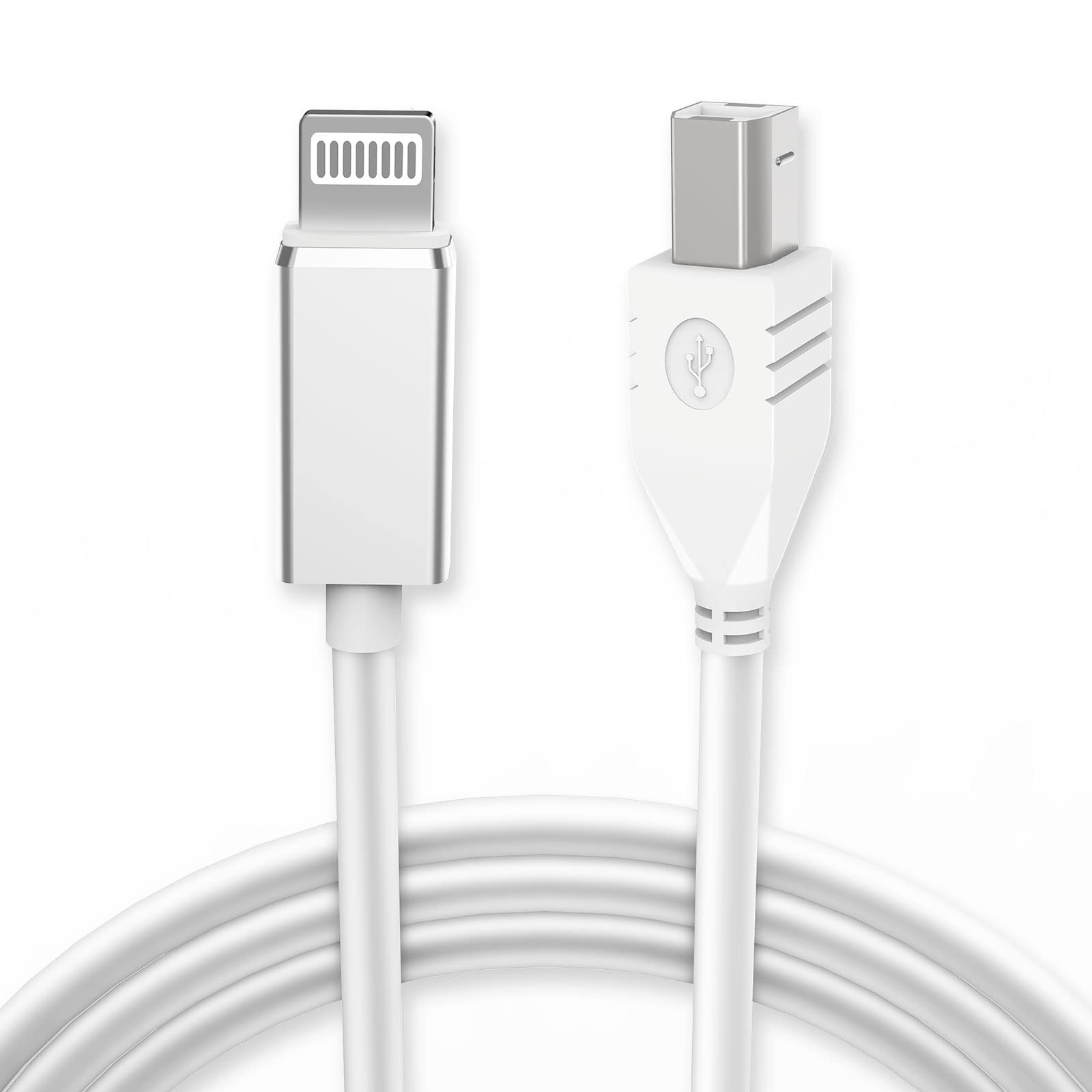 Belcompany Lightning to MIDI Cable for iPhone/iPad, 3.3FT 3.3 feet